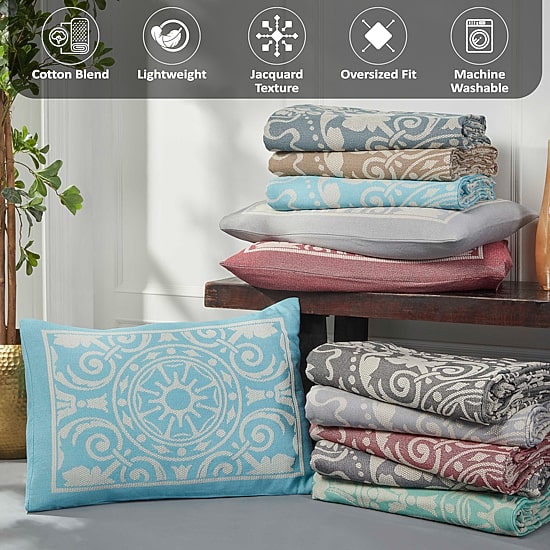 SUPERIOR® Adalie Medallion Cotton Poly Reversible Jacquard Bedspread