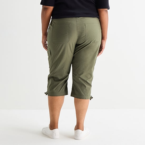 St. John's Bay Womens Plus Skinny Capri Pant