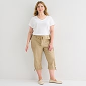 St. John's Bay Womens Plus Skinny Capri Pant