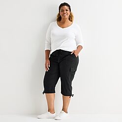 black dress capris plus size Plus Size Dressy Capris