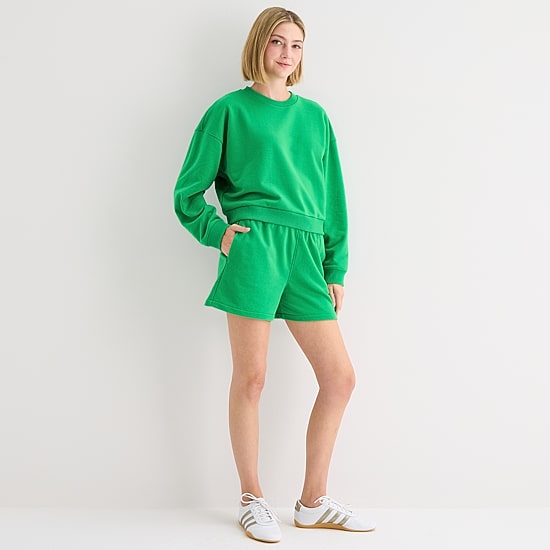Xersion Womens Crew Neck Long Sleeve Sweatshirt
