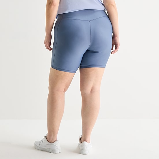 Xersion EverContour+ Womens 8" High Rise Plus Bike Short