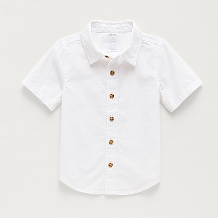 dress shirt for toddler boy toddler White linen shirt, formal boys shirt, boys wedding shirt, ring bearer suit shirt wit collar
