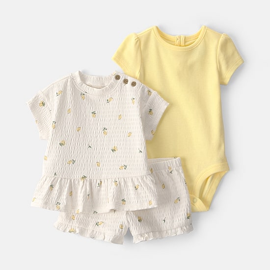 Carter's Baby Girls Jersey 3-pc. Short Set