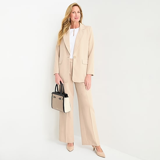 Liz Claiborne Womens Relaxed Fit Blazer