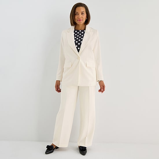 Liz Claiborne Womens Relaxed Fit Blazer
