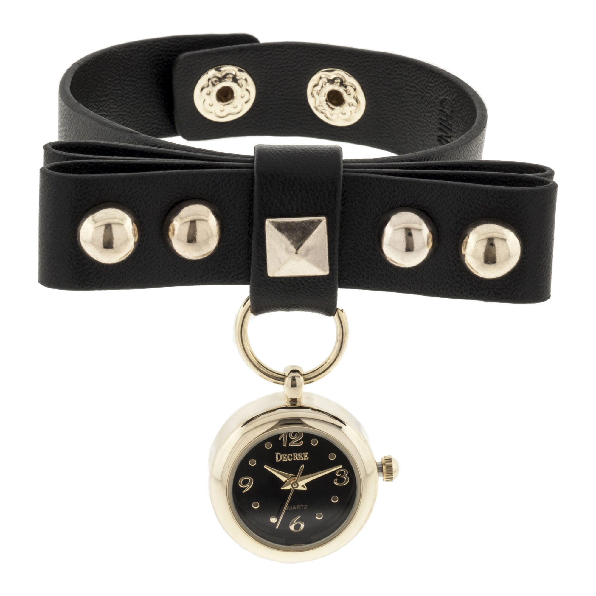 Decree® Studded Leather Watch