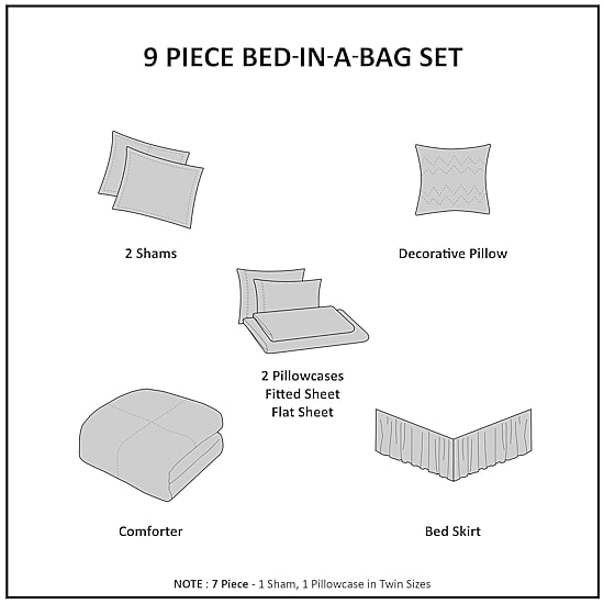 Intelligent Design Roger Comforter and Sheet Set with decorative pillow