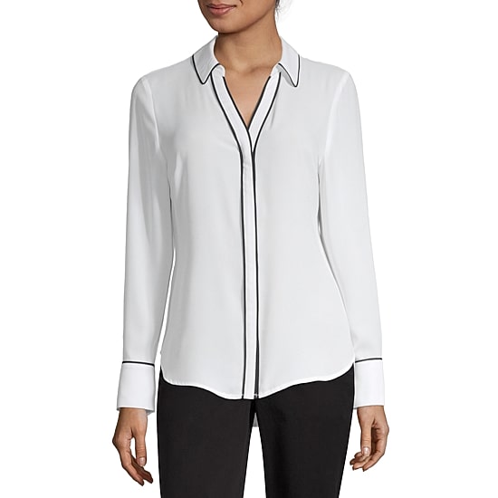 Worthington Womens Essential Soft Blouse