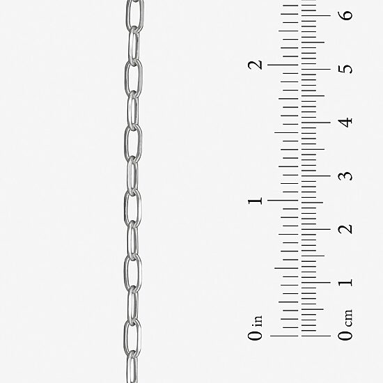 Made in Italy Unisex Adult Sterling Silver 18 Inch Paperclip Chain Necklace