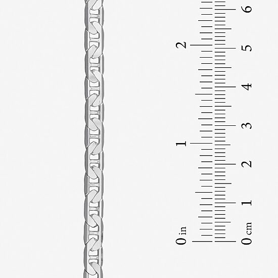 Made in Italy Unisex Adult Sterling Silver 18 Inch Curb Chain Necklace