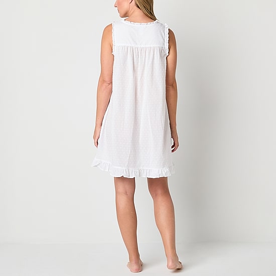 Adonna Womens Sleeveless Scoop Neck Nightgown
