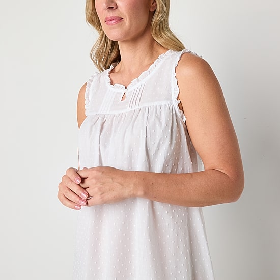 Adonna Womens Sleeveless Scoop Neck Nightgown