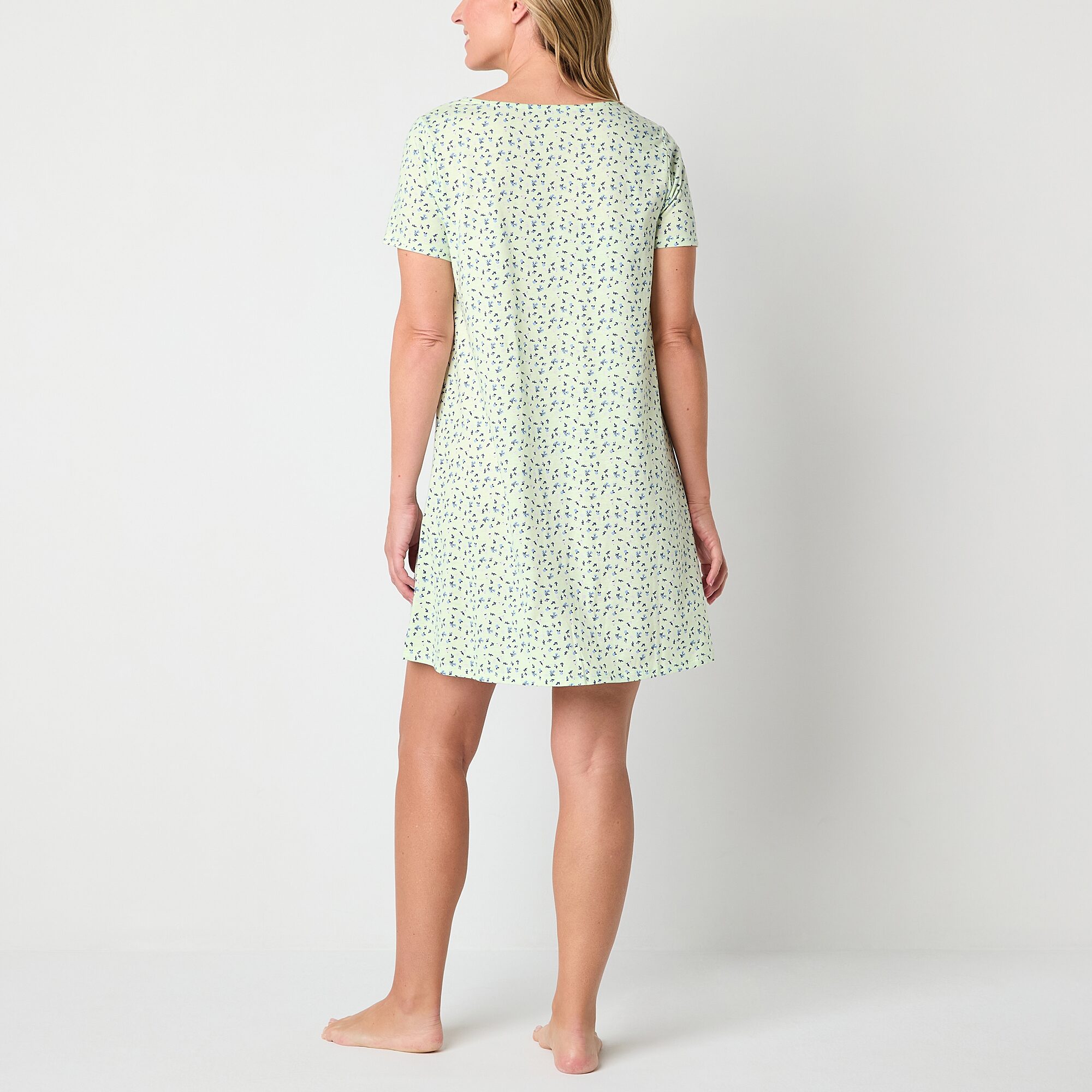 Adonna Womens Short Sleeve Nightgown