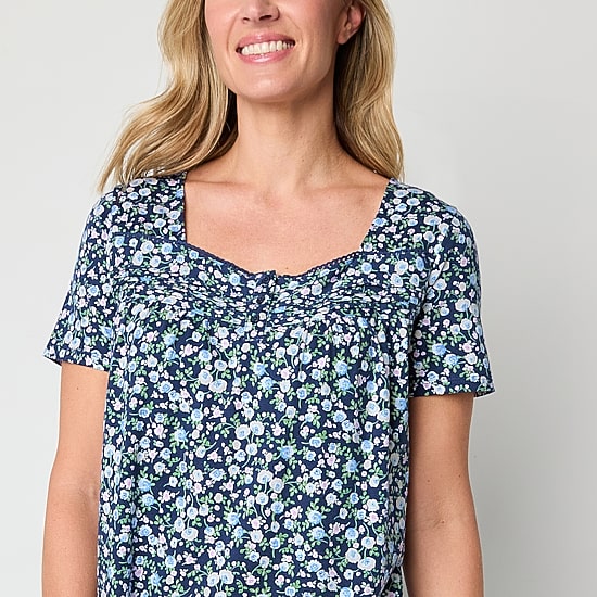 Adonna Womens Short Sleeve Nightgown