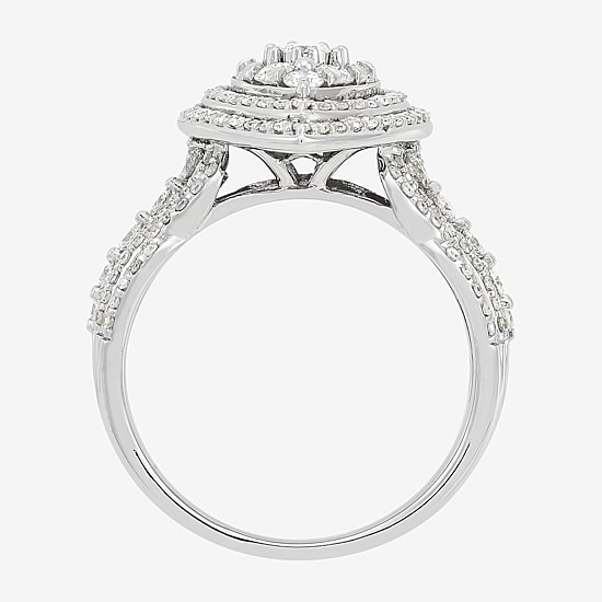 Limited Quantities! Womens 1 CT. T.W. Natural White Diamond 10K Gold Pear Engagement Ring