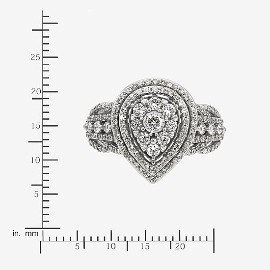 Limited Quantities! Womens 1 CT. T.W. Natural White Diamond 10K Gold Pear Engagement Ring