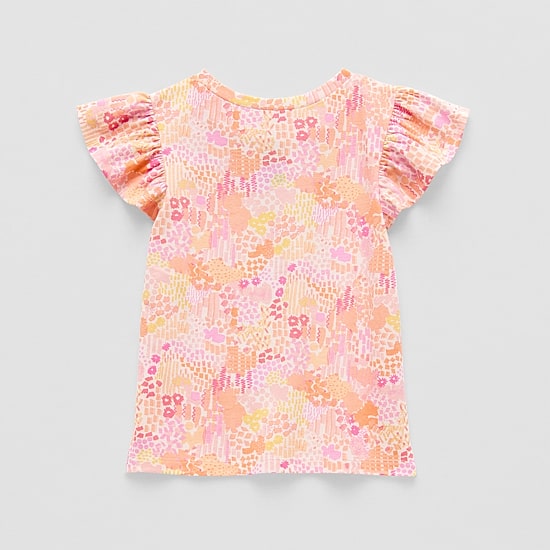Okie Dokie Toddler & Little Girls Round Neck Short Sleeve Regular Fit Graphic T-Shirt
