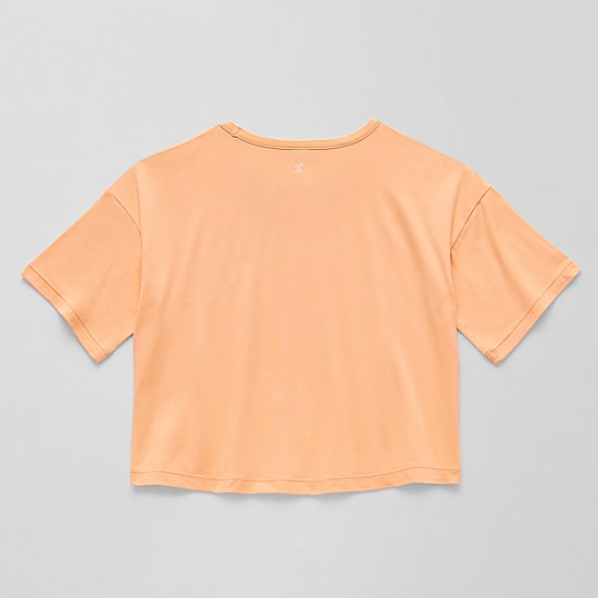 Xersion Soft Performance Waist Length Little & Big Kid Girls Crew Neck Short Sleeve Regular Fit Graphic T-Shirt