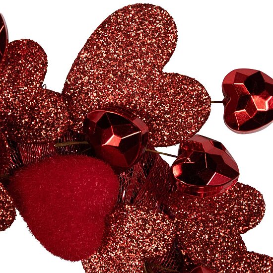 Northlight Red Heart Shaped Glitter Wreath