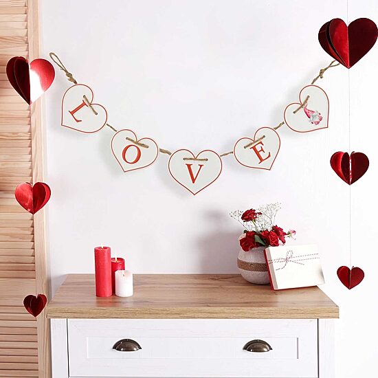 Northlight Hearts Love Wall Sign