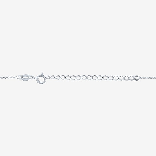 Diamond Addiction G-H / Si2-I1 Womens 1/10 CT. T.W. Lab Grown White Diamond Sterling Silver Heart 18 Inch Pendant Necklace