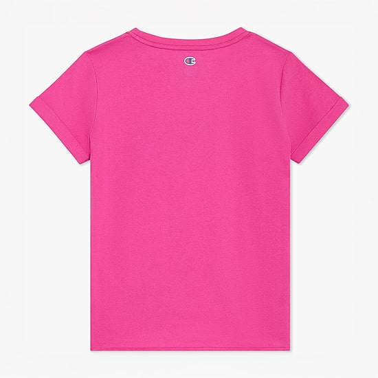 Champion Tie Front Big Kid Girls Crew Neck Short Sleeve Regular Fit Graphic T-Shirt
