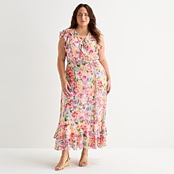 easter dress for plus size Floral Plus Size Easter Dresses With Sleeves Affordable Plus-Size Easter  Dresses Under $50-Perfect For Spring