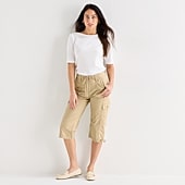 St. John's Bay Womens Tall Straight Mid Rise Capri Pant