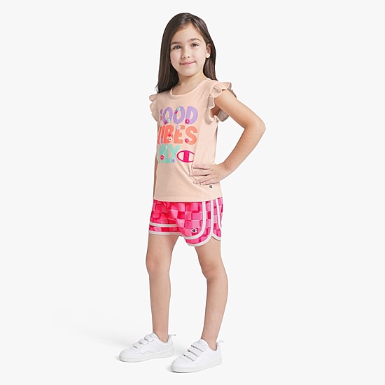 Champion Little Girls Knit 2-pc. Short Set