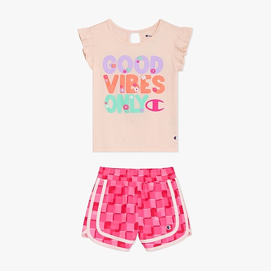 Champion Little Girls Knit 2-pc. Short Set