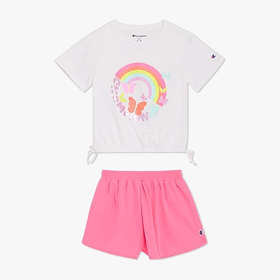 Champion Little Girls Knit 2-pc. Short Set