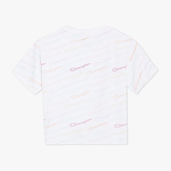 Champion Tie Front Big Kid Girls Crew Neck Short Sleeve Relaxed Fit Graphic T-Shirt