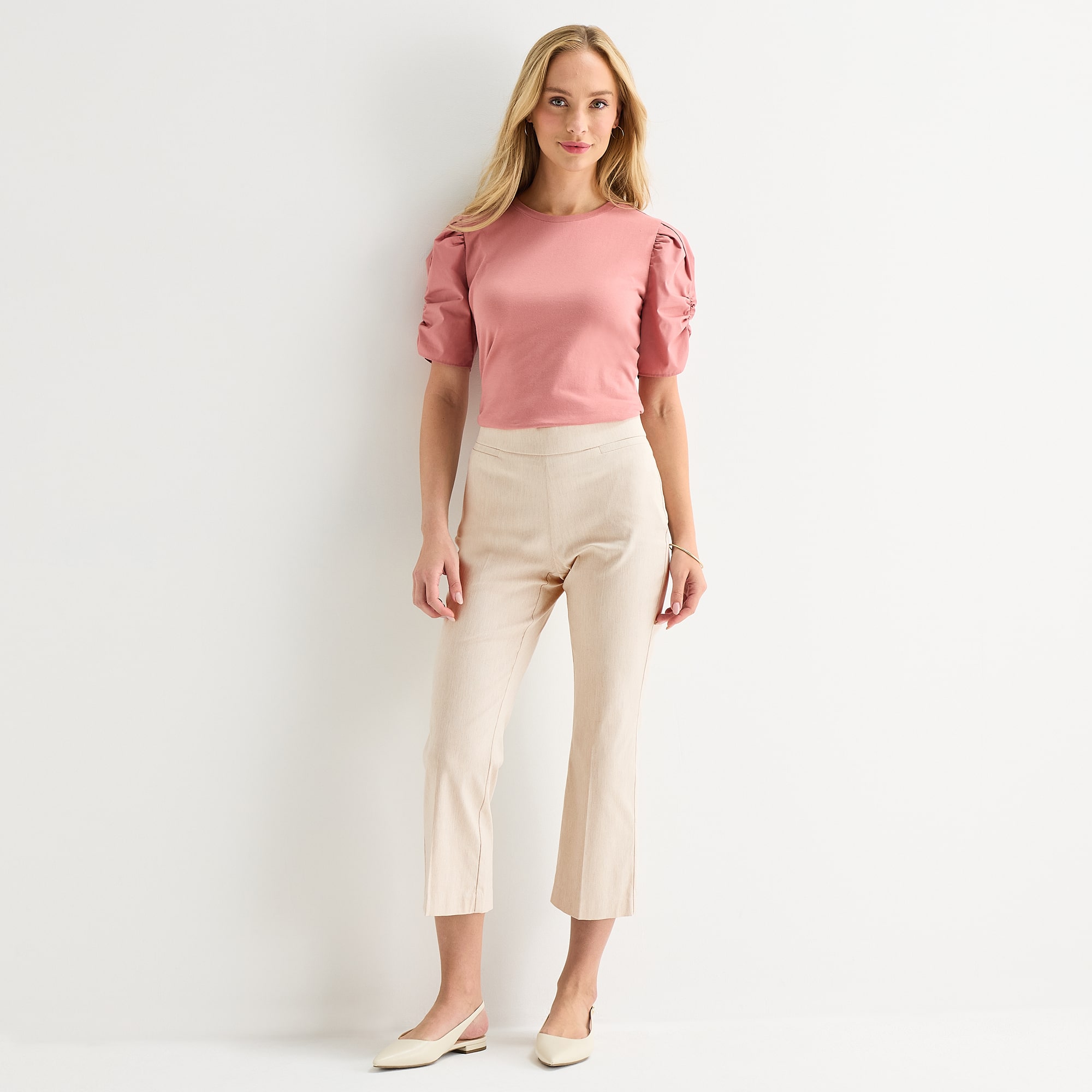 Liz Claiborne Lisa Womens Flare Capri Pant