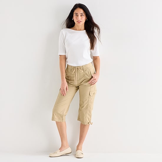 St. John's Bay Womens Straight Capri Pant