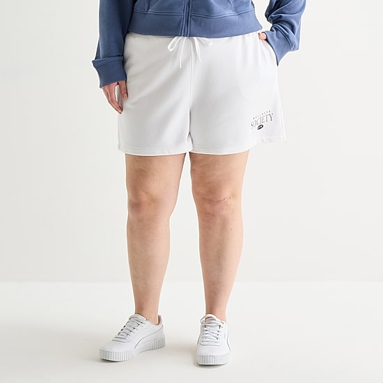 Xersion Womens 4" Plus French Terry Active Pull-On Short