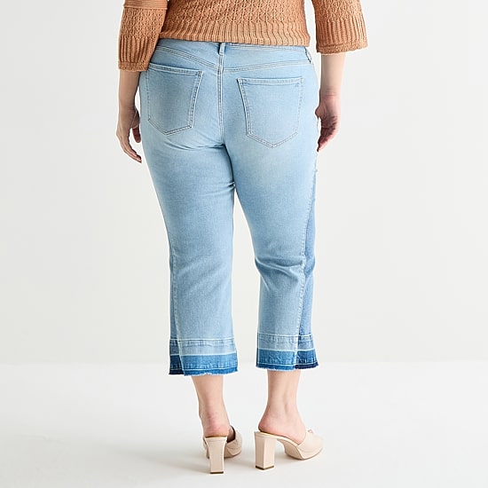 JS Jessica Simpson Womens - Plus High Rise Flare Leg Jean