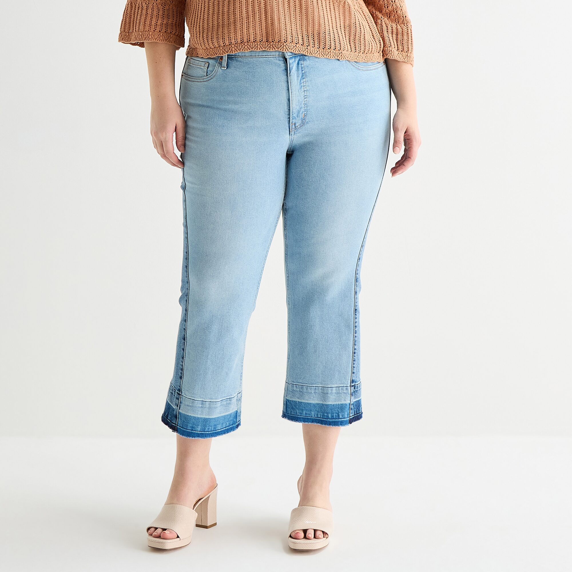 JS Jessica Simpson Womens - Plus High Rise Flare Leg Jean
