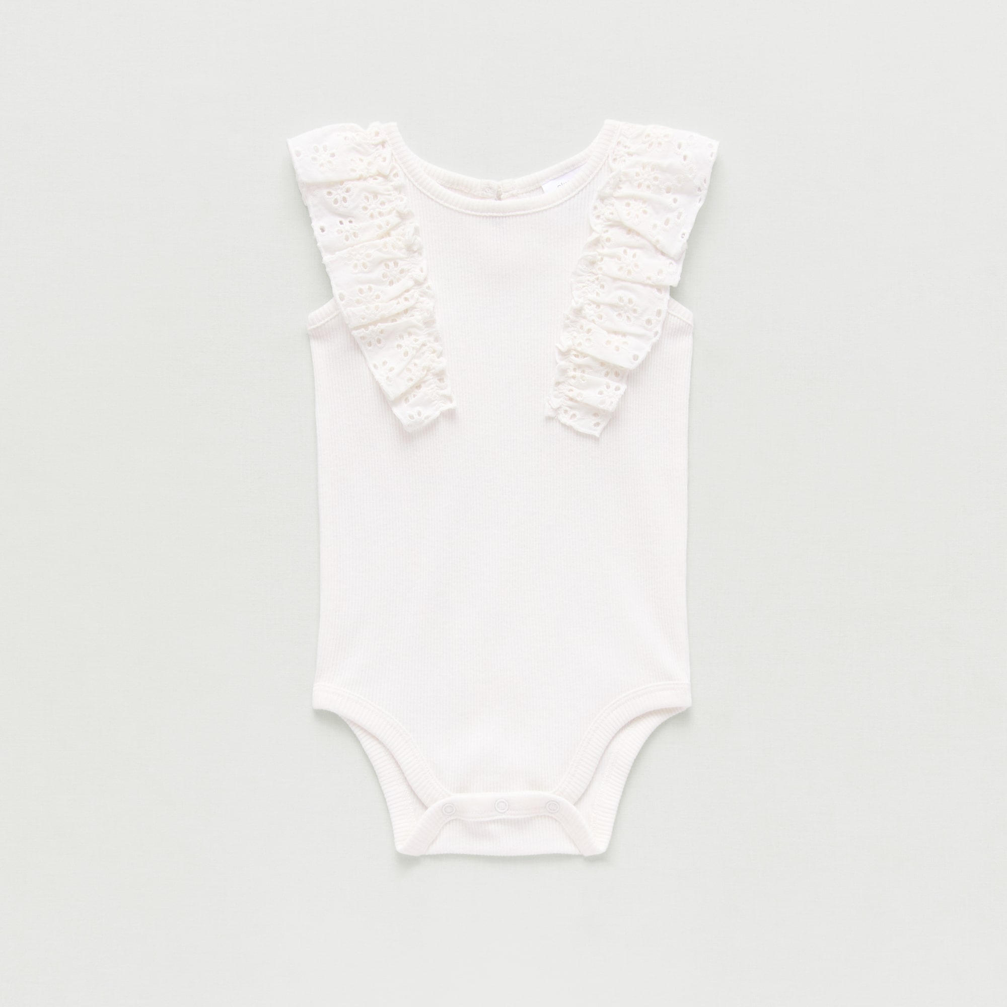 Okie Dokie Baby Girls Round Neck Sleeveless Rib Bodysuit