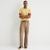 mutual weave Mens Drawstring Waist Regular Fit Cargo Pant