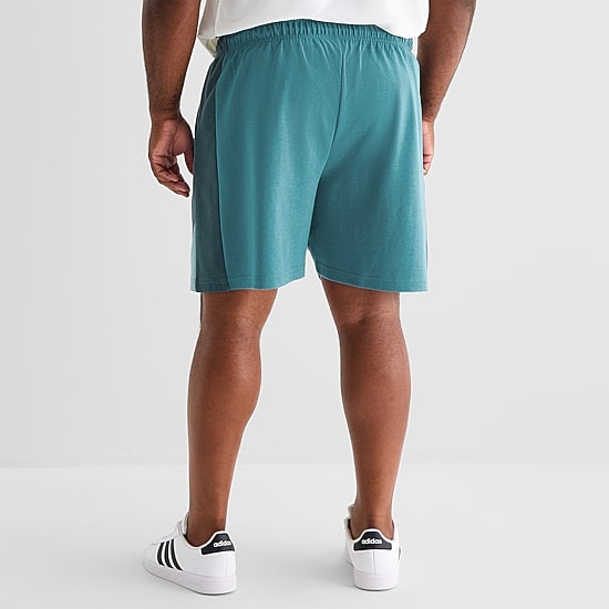 Shaquille O'Neal XLG™ Mens 8" Mid Rise Big and Tall Drawstring Waist Active Pull-On Short