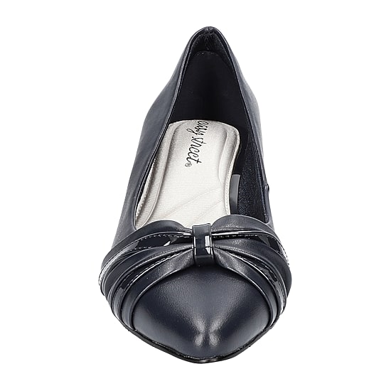 Easy Street Millie Womens Pointed Closed Toe Block Heel Pumps