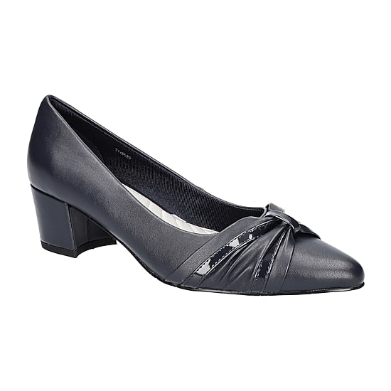 Easy Street Millie Womens Pointed Closed Toe Block Heel Pumps