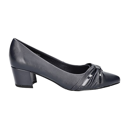 Easy Street Millie Womens Pointed Closed Toe Block Heel Pumps