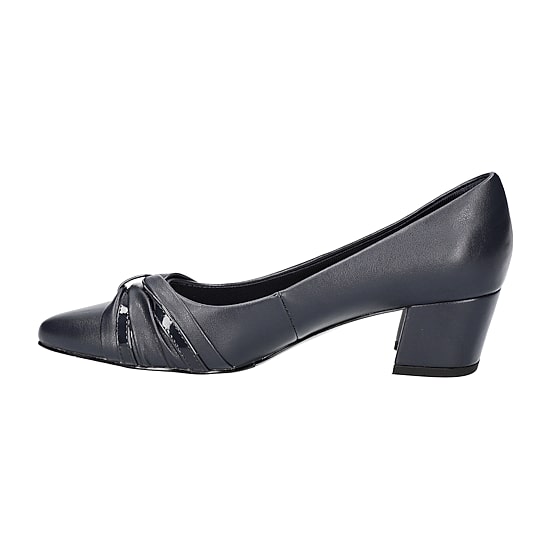 Easy Street Millie Womens Pointed Closed Toe Block Heel Pumps