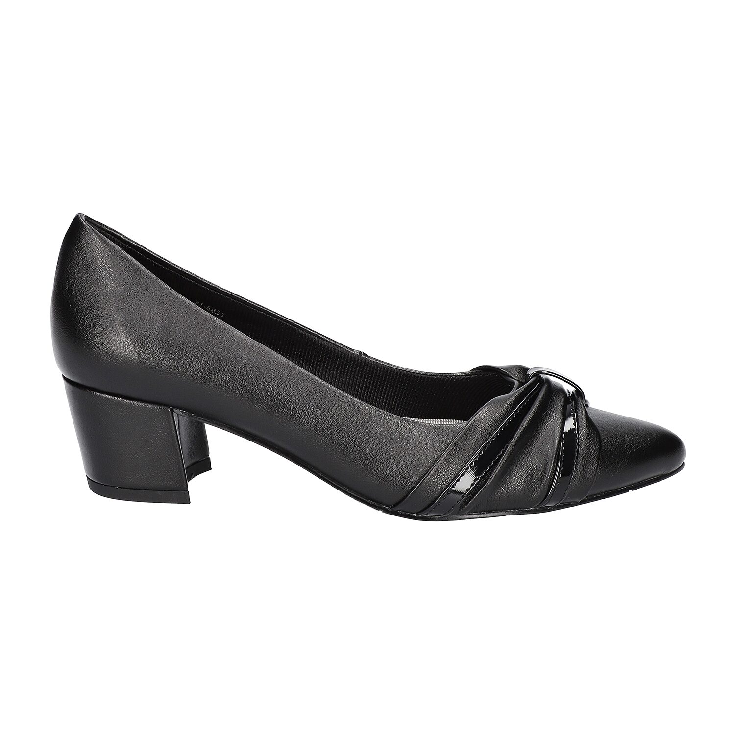 Easy Street Millie Womens Pointed Closed Toe Block Heel Pumps