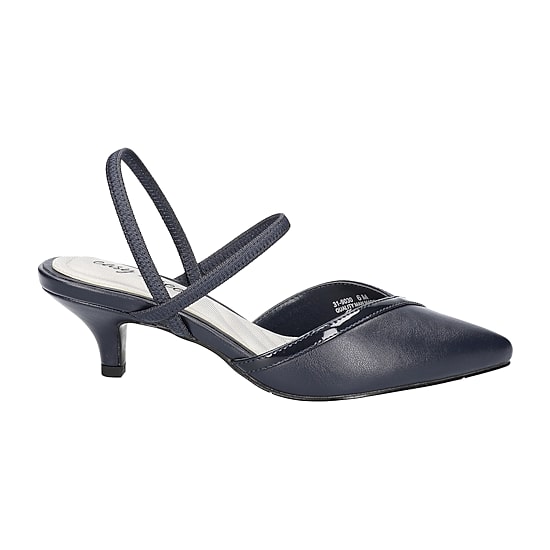 Easy Street Unna Womens Pointed Closed Toe Kitten Heel Pumps