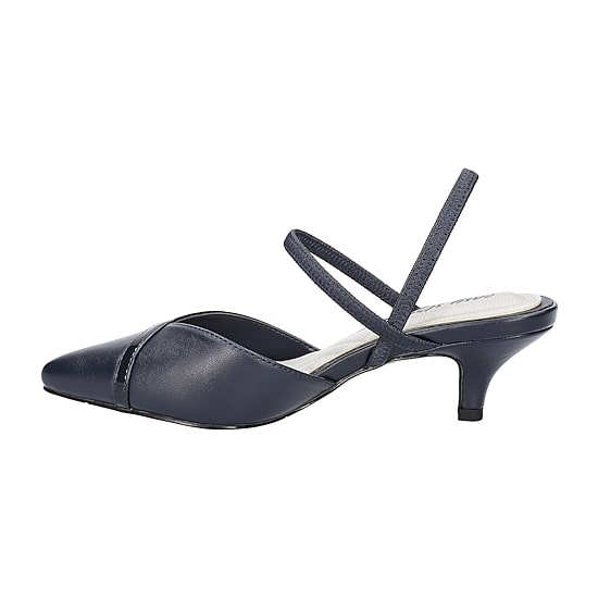 Easy Street Unna Womens Pointed Closed Toe Kitten Heel Pumps
