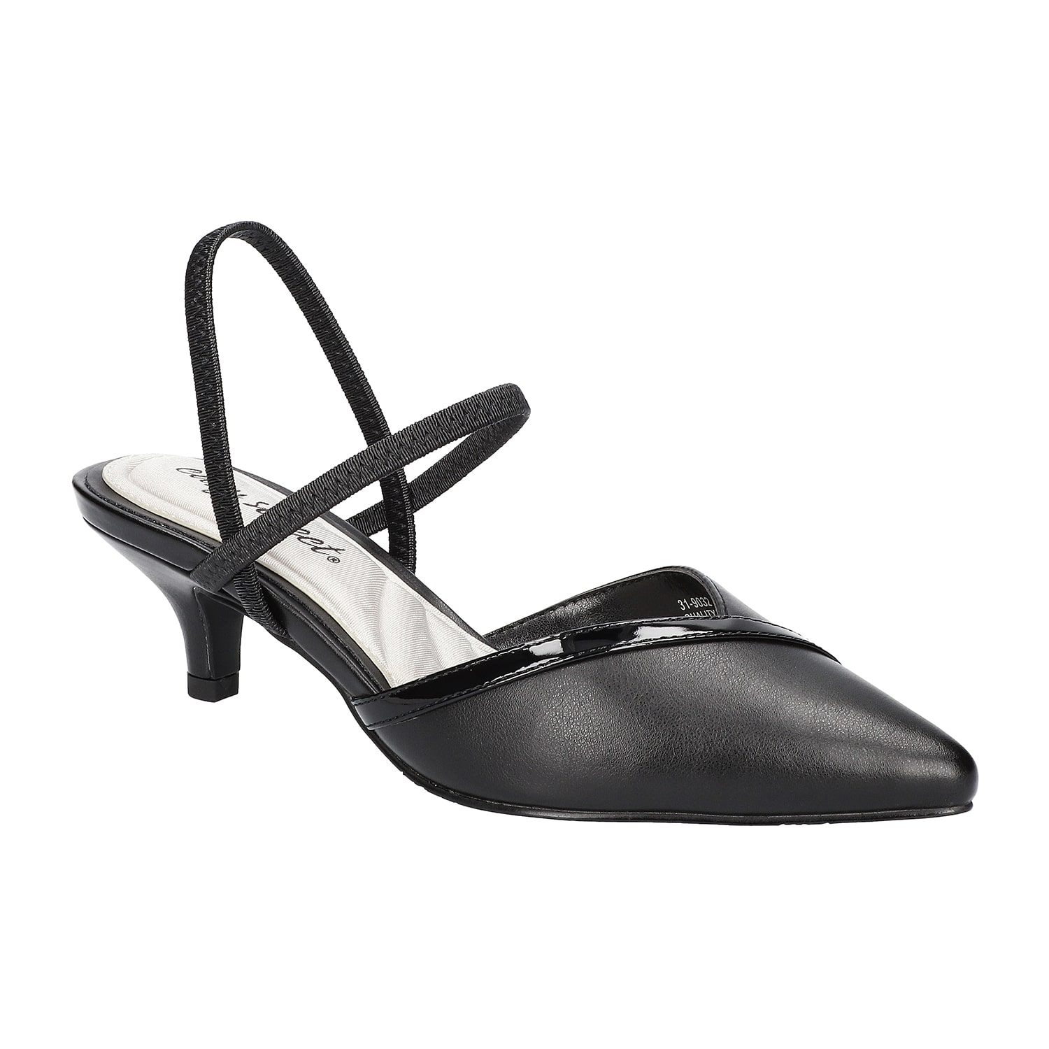 Easy Street Unna Womens Pointed Closed Toe Kitten Heel Pumps