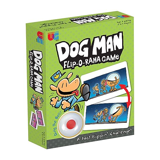 University Games Dog Man Flip-O-Rama Game 64-pc. Card Game